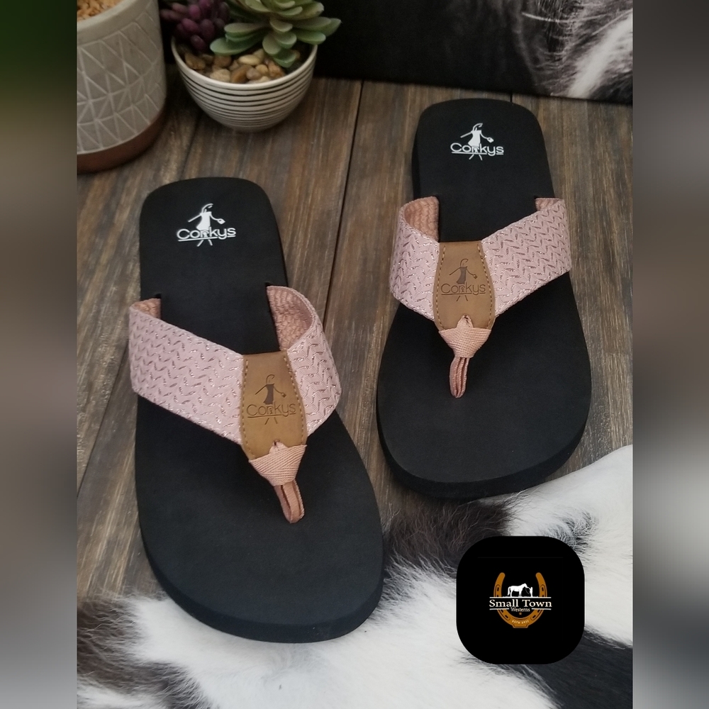 Sassy Shimmer Sandals - Pink